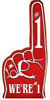 1 foam finger